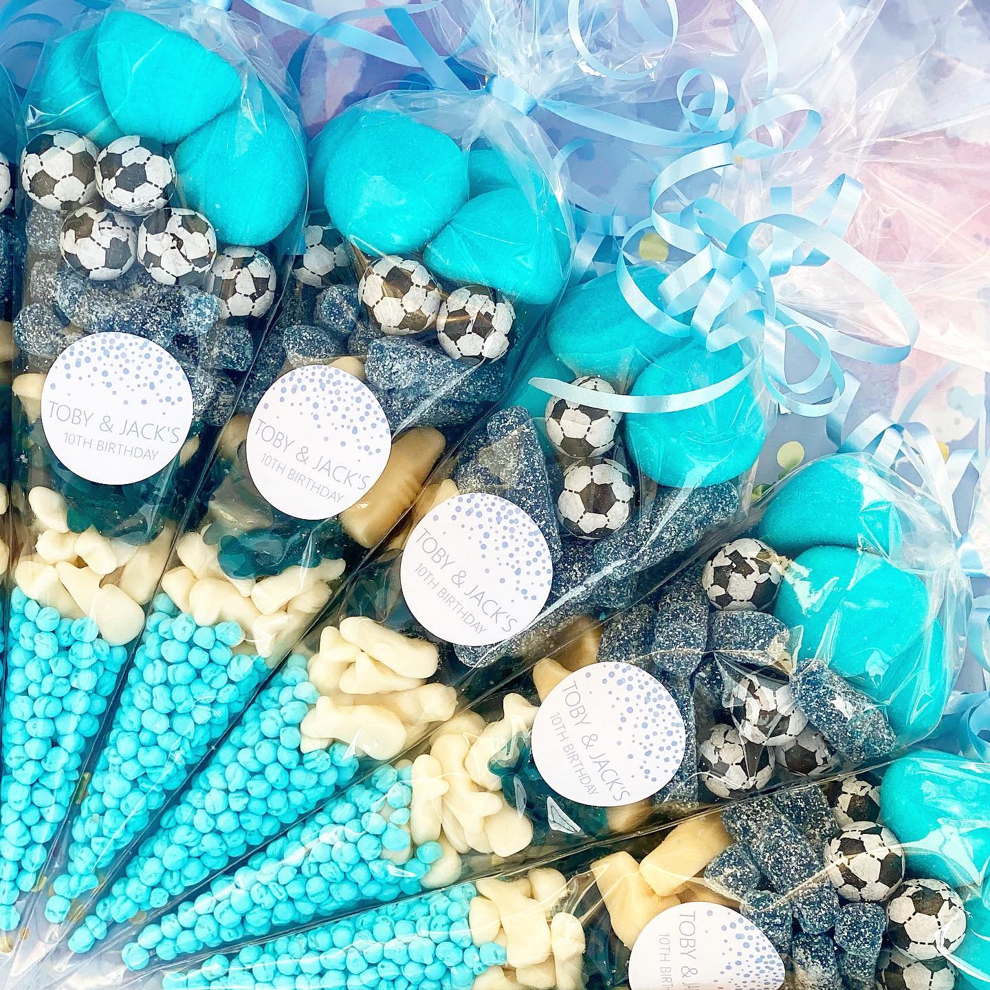 Football Sweet Cones