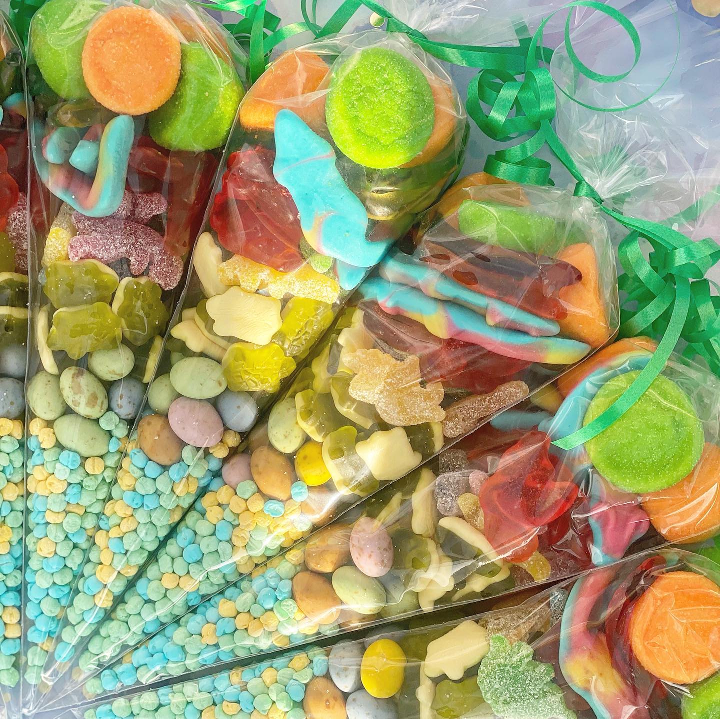 Green & Orange Sweet Cones