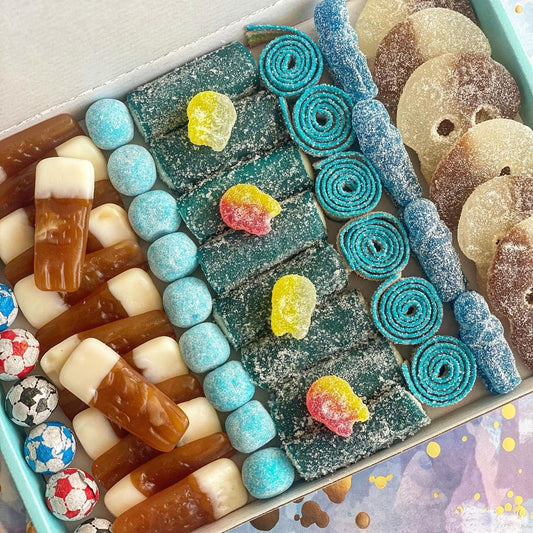 Blue & Brown Themed Pick 'n' Mix Box