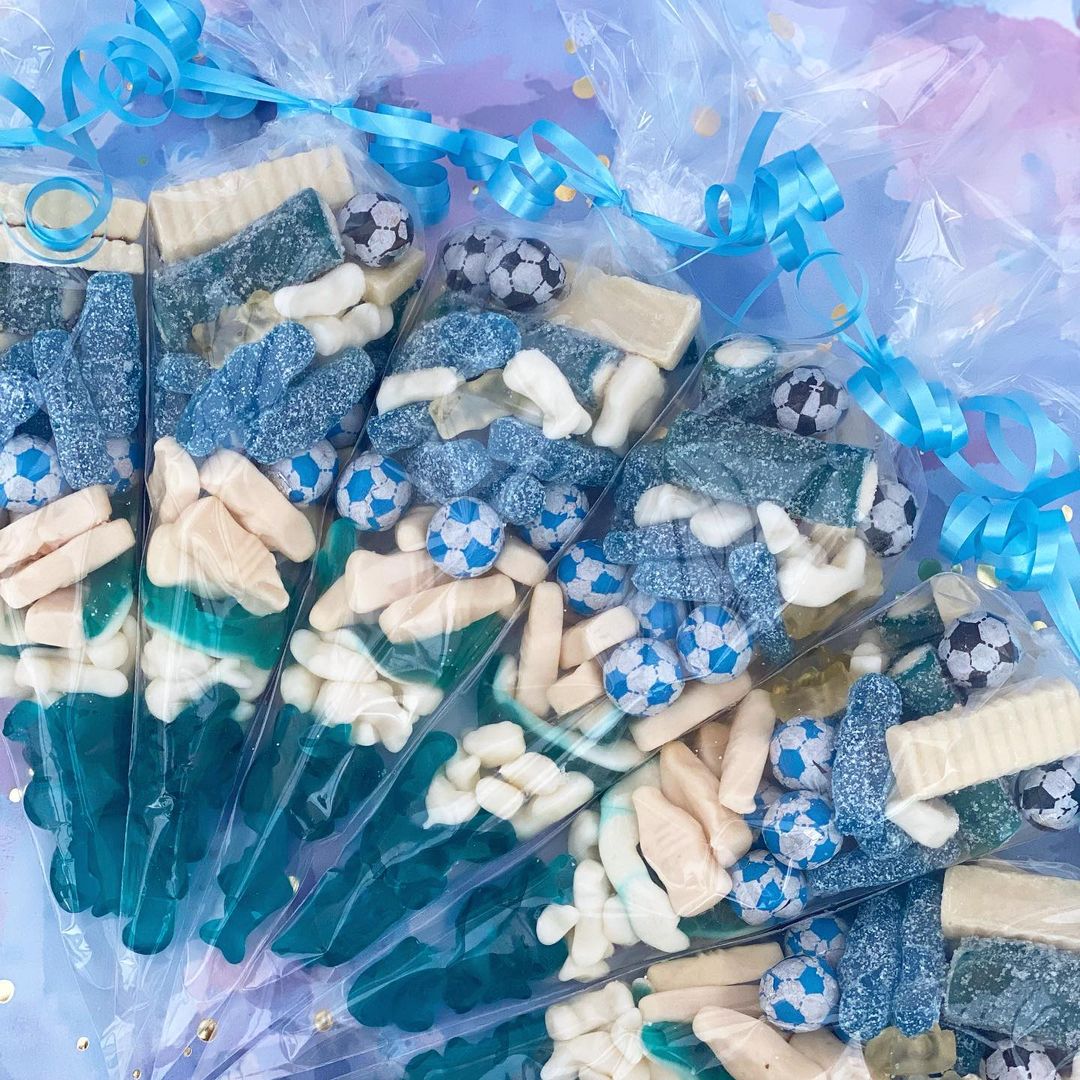 Blue & White Sweet Cones